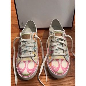 Rainbow Coach Tennis Shoes